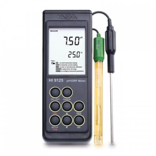 Hanna HI 9125 Waterproof Portable pH/mV Meter